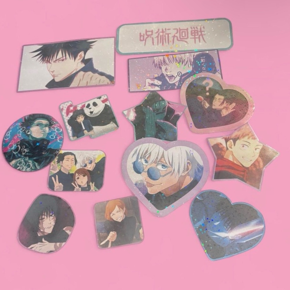 Anime Character Sticker Set